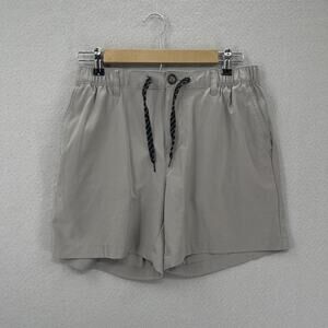 Chubbies Shorts Mens Large Gray 6 Inch Inseam Regular Fit Stretch Drawstring